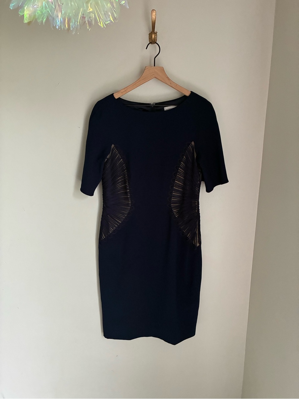 Katherine Kelly Navy Blue Sheath Dress Size 6